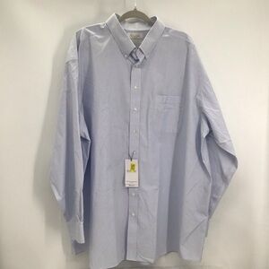 Gold Label Round Tree & York No-Iron Button-Down Check Shirt NWT Size 19-36/37